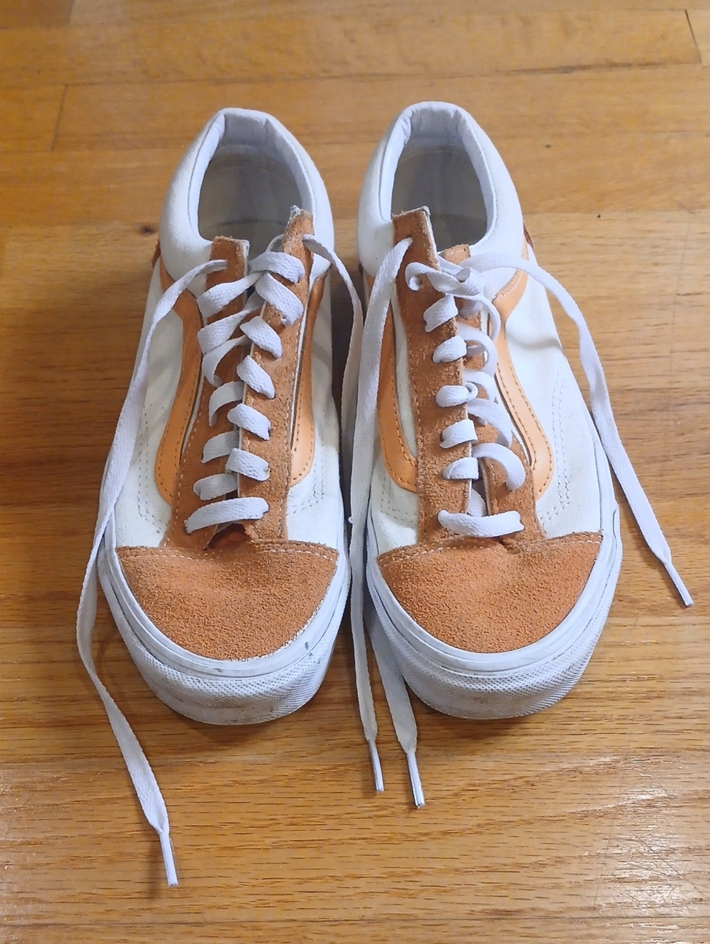 Vans Old Skool Orange Suede Sneakers Women’s 8 Men’s 6.5